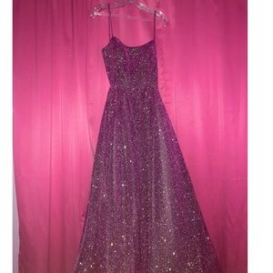 Purple (Berry Wine) Sparkly Prom Dress
